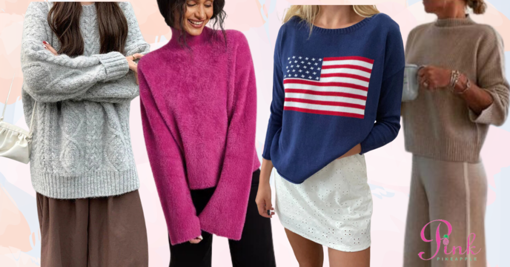 Women’s Cotton Sweaters: Pullover, Half-Zip & More!  